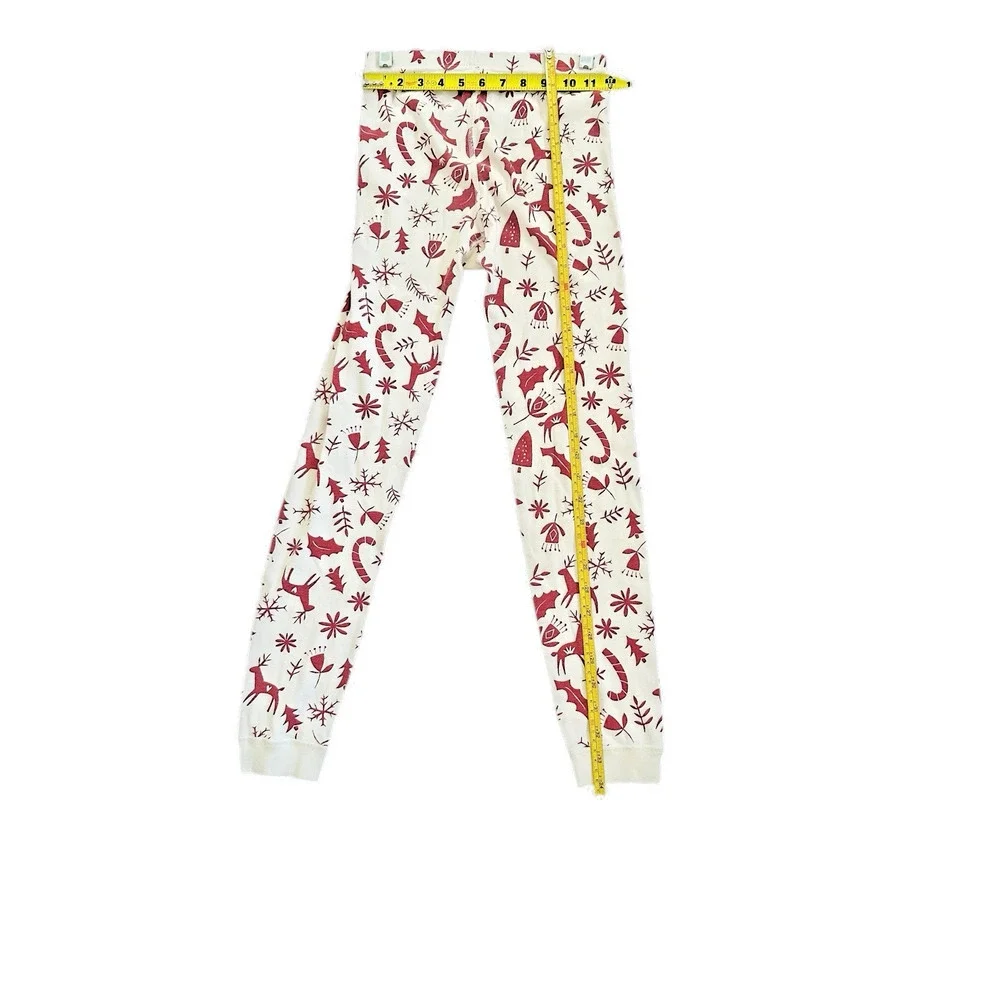 Hanna Andersson unisex Christmas Pajama set Long Sleeve Candy Cane Size 12